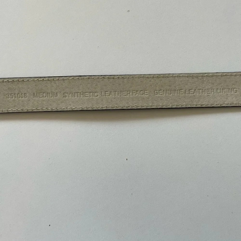Nine West Faux Snake Skin Leather Belt Size M EUC